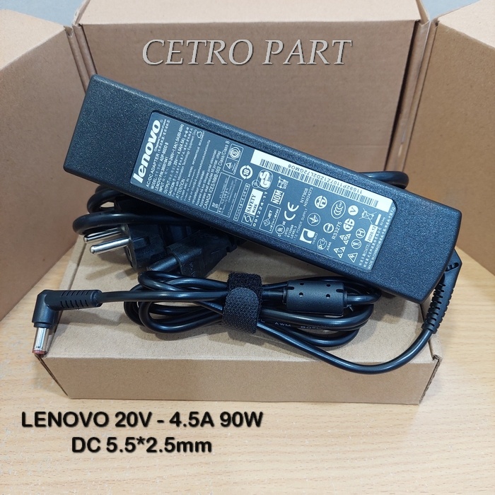 Adaptor Charger Laptop Lenovo 20V - 4.5A 90W DC 5.5*2.5mm -NEW