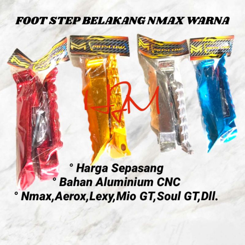Footstep Pijakan Kaki Belakang Nmax Warna