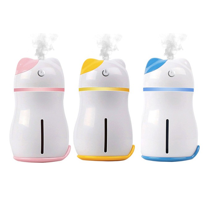 31 Adorable Lucky Cat 3 in 1 Mini Humidifier with LED Light Mini Fan 200ML