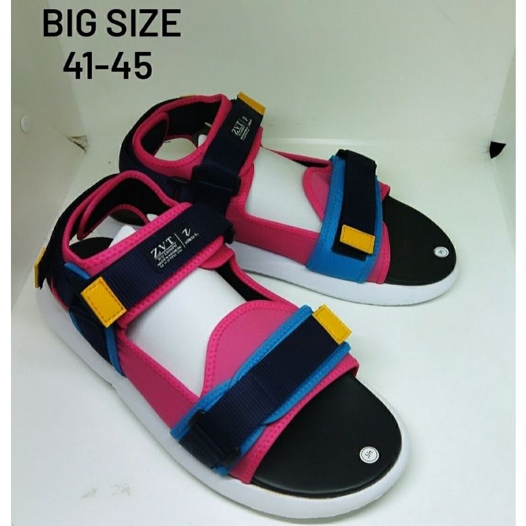 Sandal Gladiator Olahraga Pria Wanita MK-16 BIG Size 41-45 Super Empuk IMPORT JUMBO Sendal Tracking Gunung Kuat Pink, 45