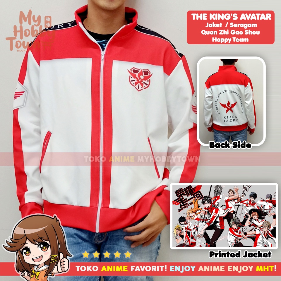 Jaket Anime Full Print King's Avatar Team Happy