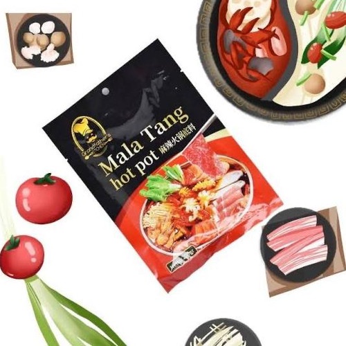 Grandfather Malatang Hot Pot Seasoning 200gr Bumbu Hotpot Shabu SHabu Mala Tang Bottom Mat