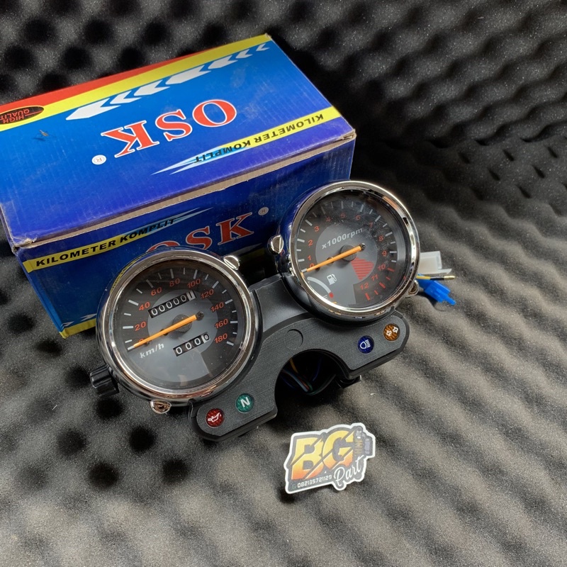 Speedometer Spedometer Kilometer Assy Komplit RXK RX King New HITAM Merk OSK Spidometer