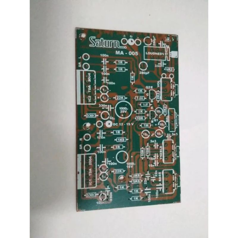 Pcb Power Amplifier Stereo Speaker Aktif Saturn MA - 005 ic TDA 2004