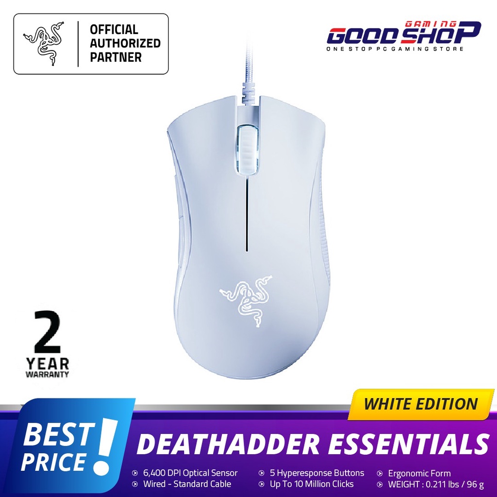 Razer Deathadder Essential White Edition - Gaming Mouse