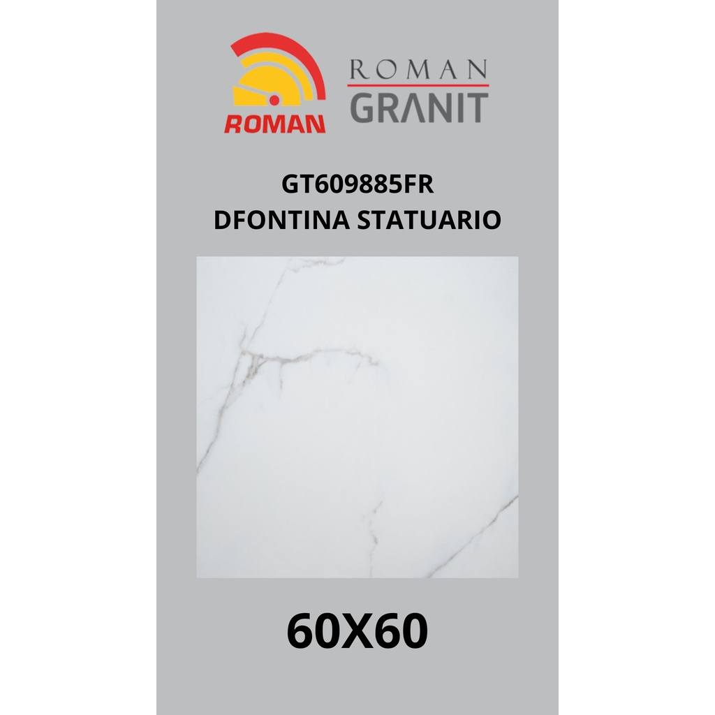 ROMANGRANIT DFONTINA STATUARIO 60X60 GT609885FR ROMAN GRANIT