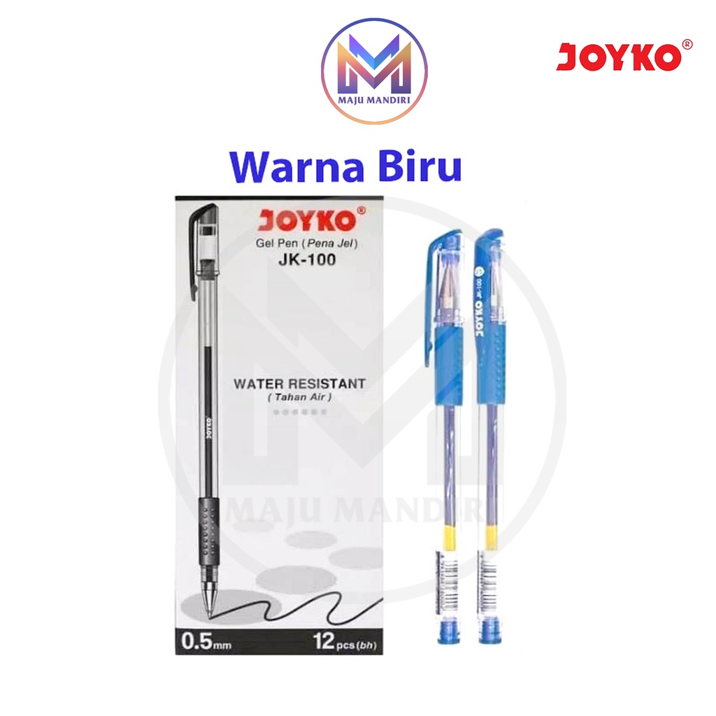 

RK Pen Gel Joyko JK 100 - Pulpen JK100 NT / GelPen JK-100 0.5 mm Pen Cair