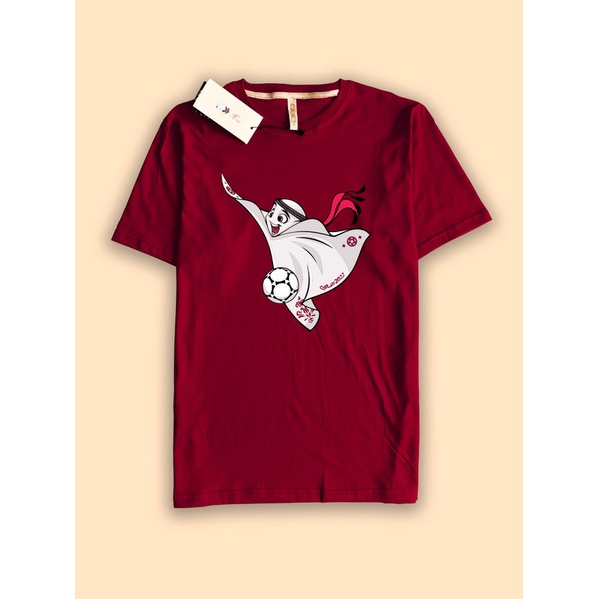 Kaos Tshirt World cup Piala Dunia Qatar Mascot La'eeb