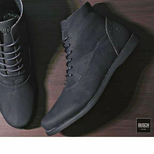 Sepatu Pria BUSCH Brodo Razor OriginaL - Hitam, 40