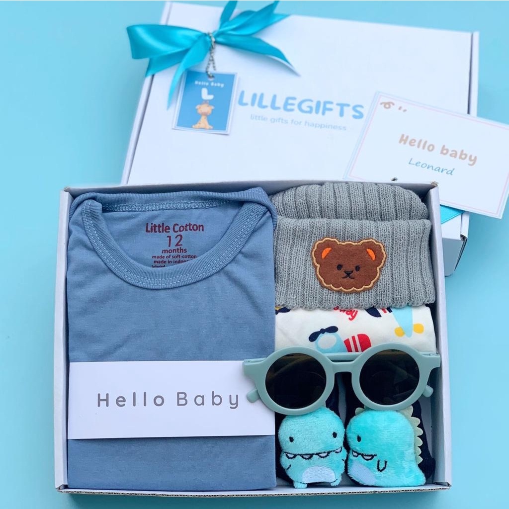 Hampers Kado Bayi Hamper Baby Girl Boy Kado Hadiah Lahiran Perempuan Laki Laki Gift Set Newborn Babygift Perempuan Laki-Laki Parcel Box Kotak Premium Eksklusif Kertas Bungkus Kado Lillegifts Baju Jumper Topi Sepatu Kaos Kaki Bandana Slabber Bib