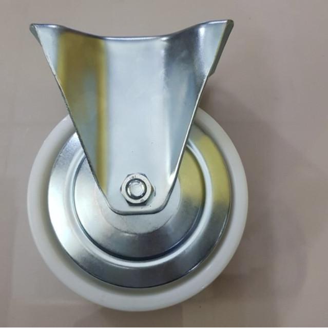 roda troli 6 inch nilon lurus / mati