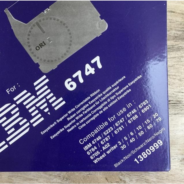 Pita mesin tik ORI utk IBM 6747 correctable typewriter ribbon