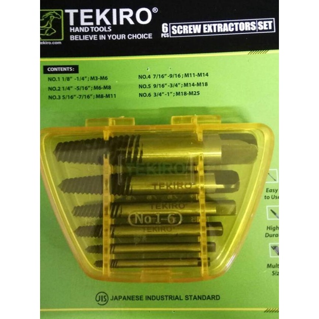 Tap Balik Set Tekiro ' Tap Pembuka Baut Patah Tekiro