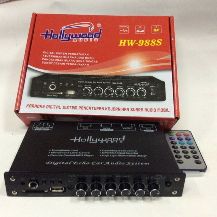 Parametric Equalizer Hollywood HW-988S pengaturan audio mobil karaoke