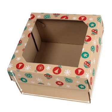 

KARDUS HAMPERS NATAL BOX CHRISTMAS PACKAGING PUDDING GIFTBOX DAN SOUVENIR DUS MIKA 30X30X18 CM