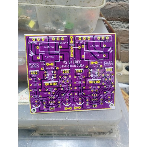 PCB DRIVER M2 BOSTRAP VERSI STEREO JANDA DAN DUDA