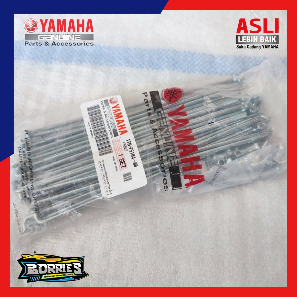 Ruji Jari Jari Jeruji Velg Roda Depan Ring 18 RX King RXKing RXK Tromol 1TN-F5104-00