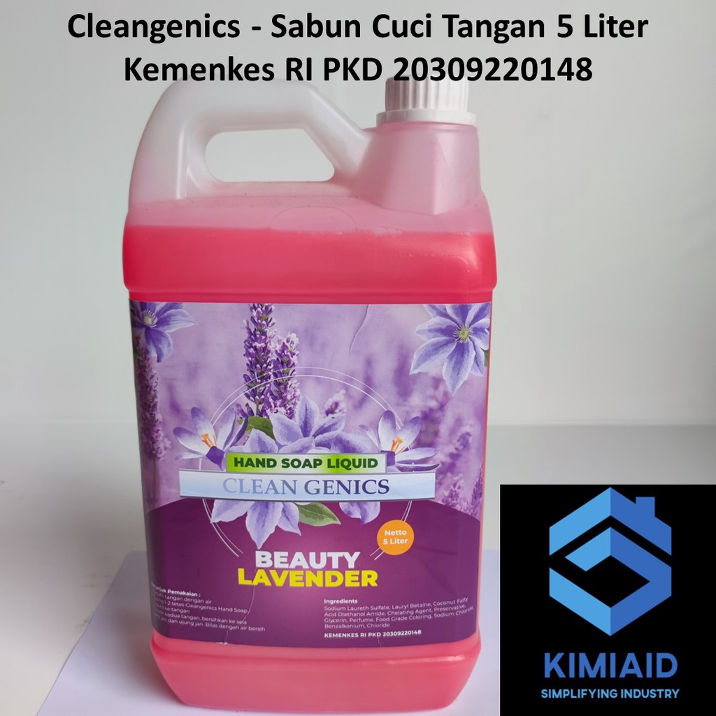 Sabun Cuci Tangan 5 Liter Sabun Cuci Tangan 5 Liter Cleangenics Hand Wash Hand Gel Handsoap Liquid Cairan Sabun Cuci Tangan Handsoap Refill