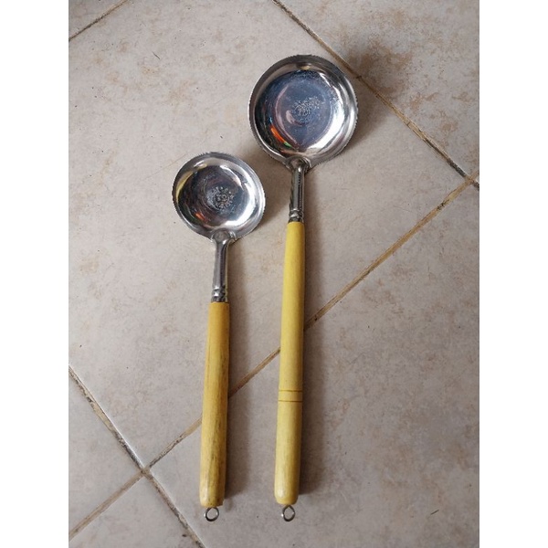 Irus Kuah/Irus Sayur/Sendok sayur gagang kayu - Trendy