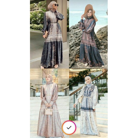 Tudejul Charm Dress Vanilla Hijab / Vanillahijabofficial Tudejul Dress / Tudejul Dress Vanillahijabo