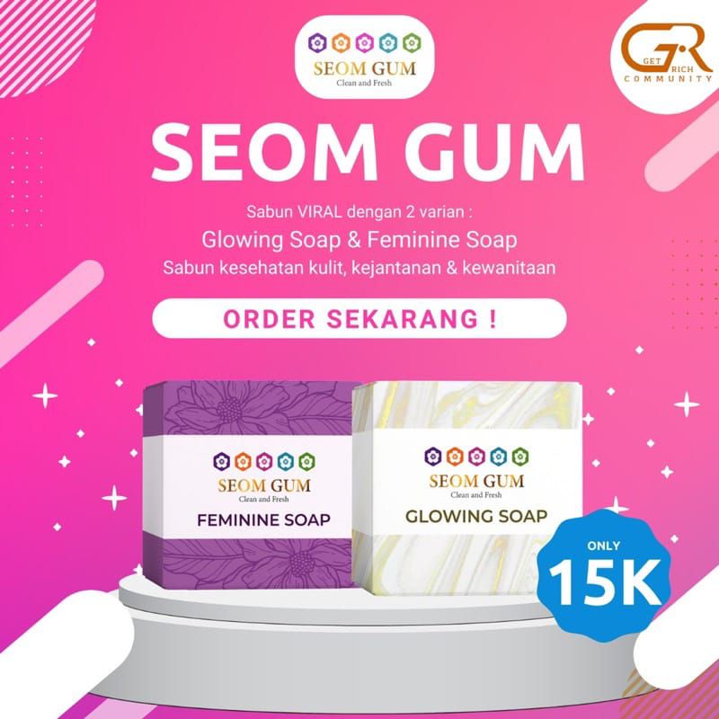 SABUN SEOM GUM ORIGINAL 100% / SEOM GUM GLOWING SOAP / SEOM GUM