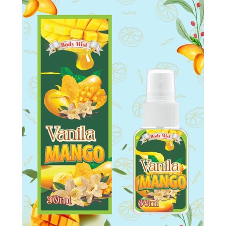 Kanzo - Parfum Body Mist Vanilla Mango 30ml Premium / Body Mist Vanilla Mango 30ml / Parfum Pria Wangi Tahan Lama