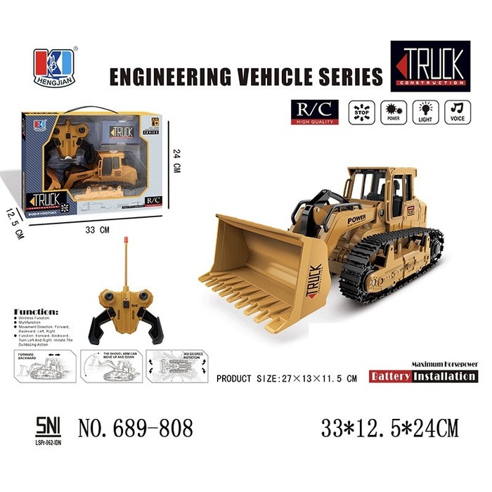 Mainan Remote Control Alat Berat Bulldozer RC