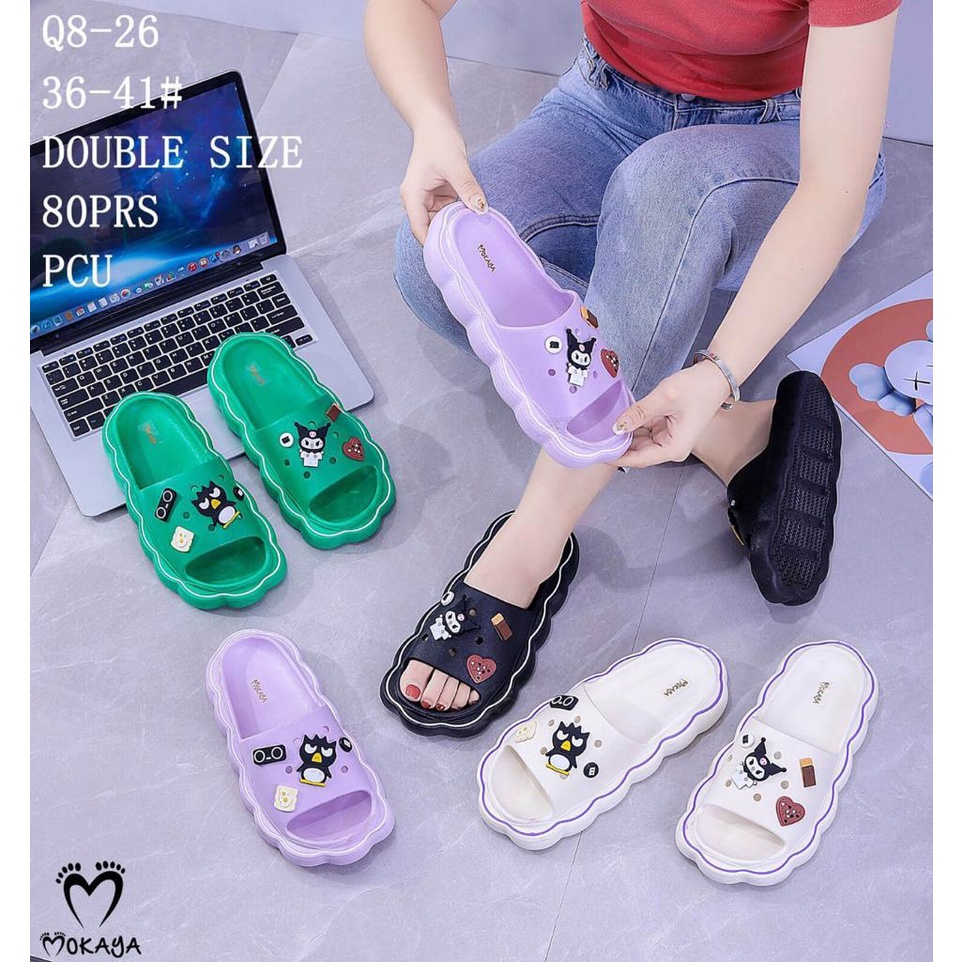 SANDAL SELOP JELLY AWAN // SANDAL MODEL AWAN // SANDAL WANITA