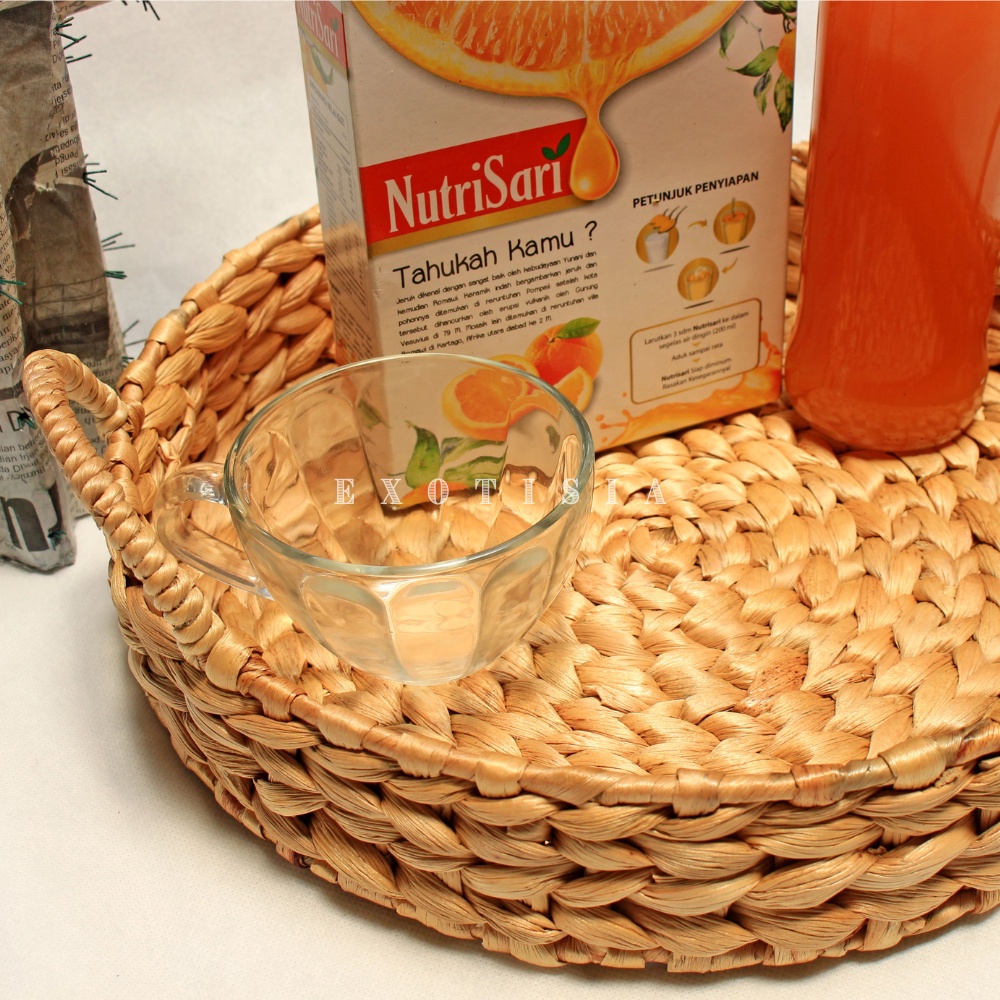 Tray Rangka Besi Enceng Gondok / Nampan Rangka Besi Enceng Gondok / Baki Rangka Besi Enceng Gondok