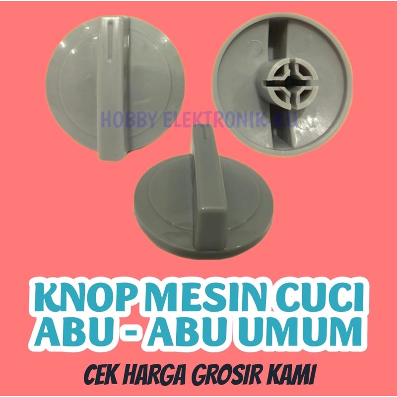 KNOP MESIN CUCI UMUM ABU ABU