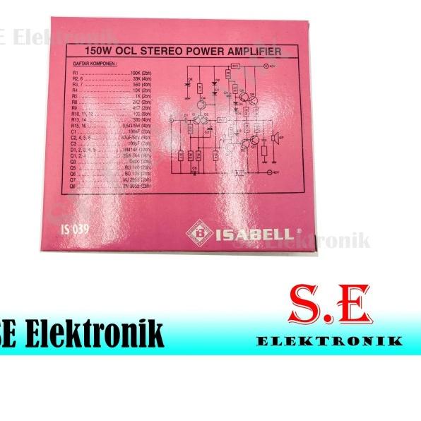 Kit power amplifier OCL 150 w stereo jengkol