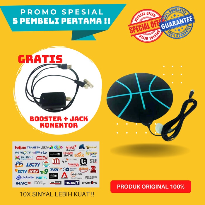 Antena Indoor Tempel Dinding Tv Digital Anlaog Led Tabung Booster