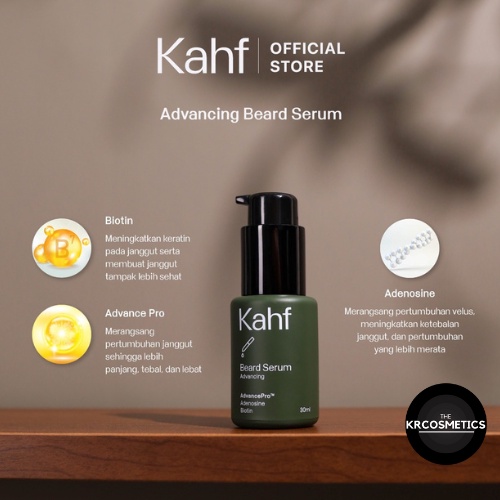 Kahf Advancing Beard &amp; Hair Serum 30 ml - Serum Penumbuh Janggut dan Rambut