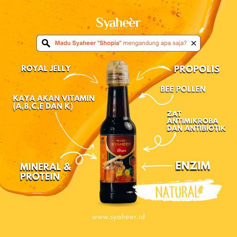 

Madu syaheer shopia kemasan 360gr
