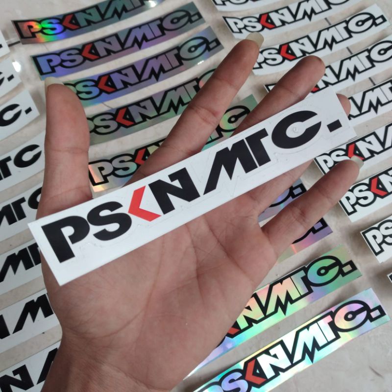 Sticker PSKNMTC. Pasukan Matic panjang 15cm x lebar 2,5cm warna lengkap harga 1pcs sticker termurah