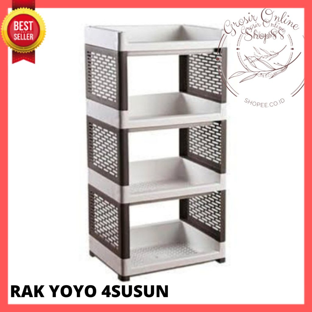 [GOS] - Z102-Rak Yoyo / Rak Serbaguna / Rak Apartemen 4 Susun / Rak Multifungsi