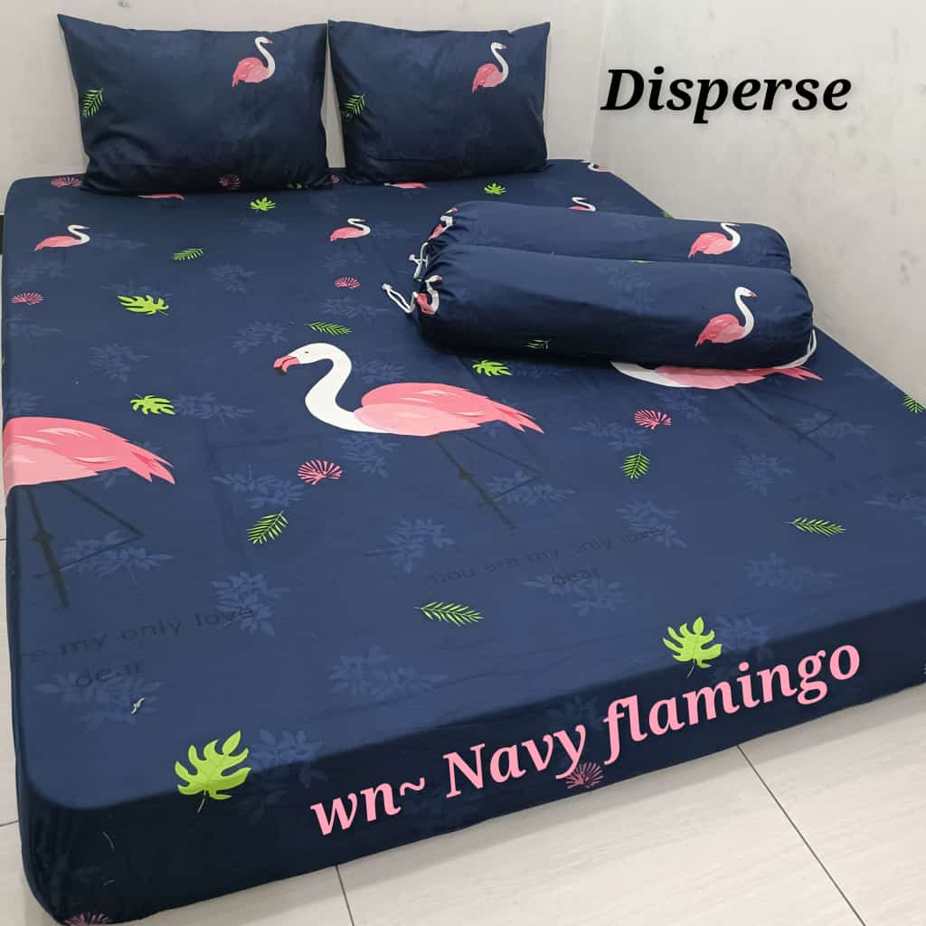 Waty grosir 6 motif FLAMINGO Sprei premium berkualitas sprei homemade