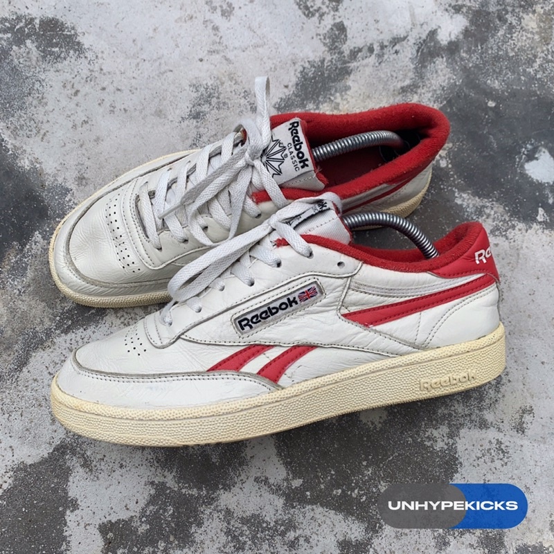 Jual Sepatu Reebok Club C Revenge MU Chalk / Rebel Red