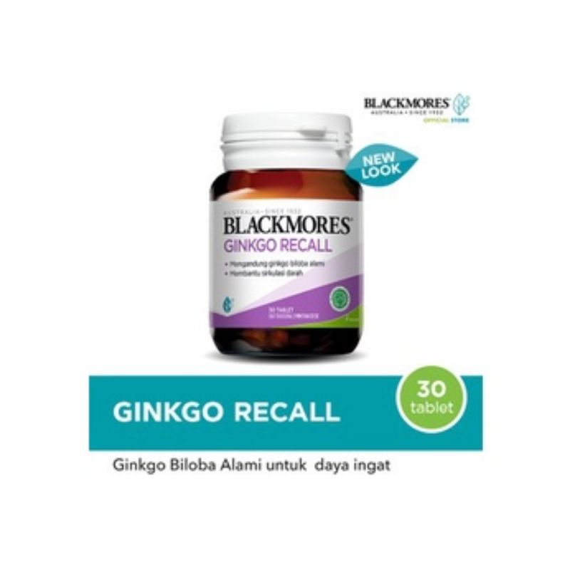 Blackmores Ginkgo RECALL 30 tablet