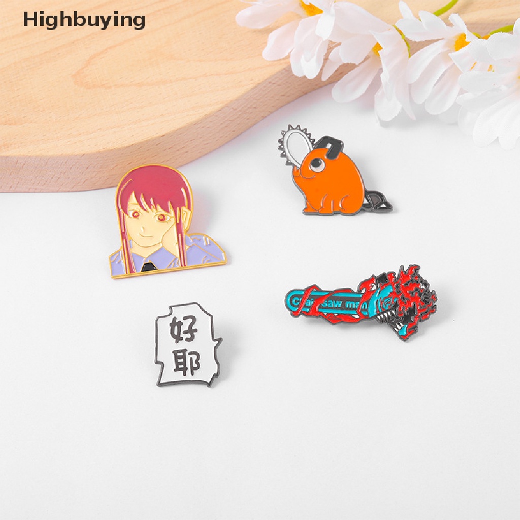 Bros Pin Enamel Desain Kartun Anime Jepang Dan Hell Makima Pochita Glory