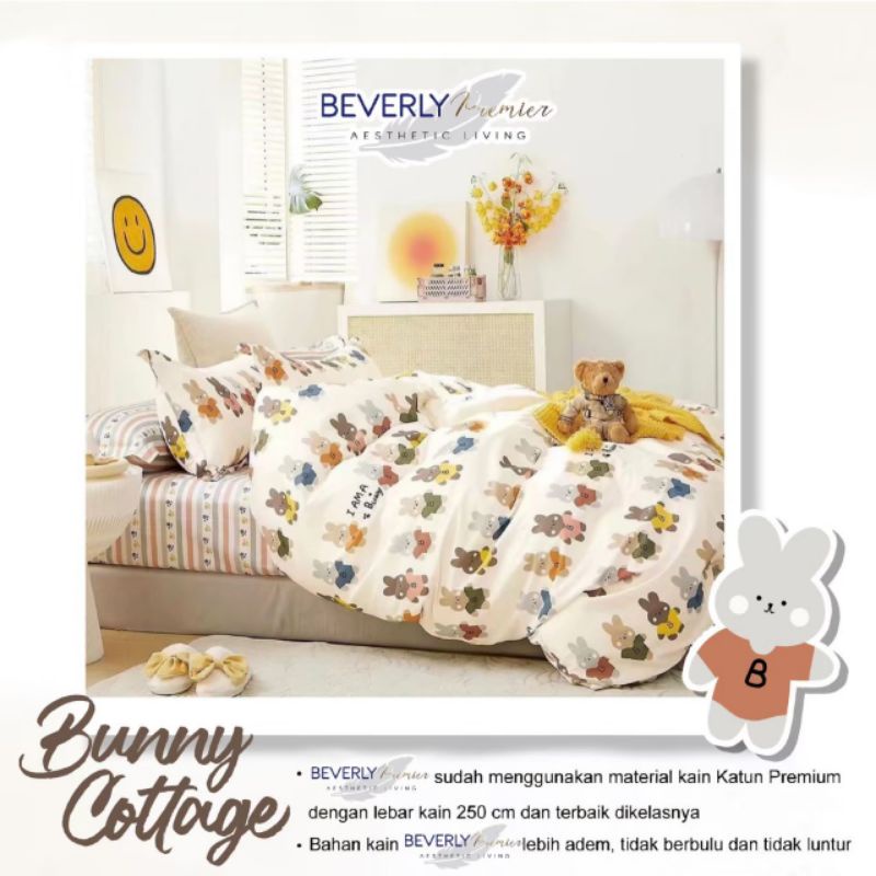 SPREI KATUN LOKAL HOMEMADE  MOTIF KELINCI / SPREI SINGLE / ALAS KASUR