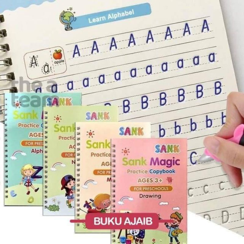 

Buku latihan menulis dan berhitung ajaib / buku ajaib tinta menghilang / buku latihan menulis ajaib / buku sank magic / sank magic book