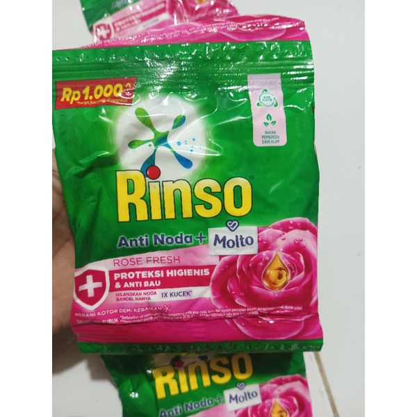 1 RENCENG RINSO MOLTO BUBUK 40GR -ISI 6 SACHET