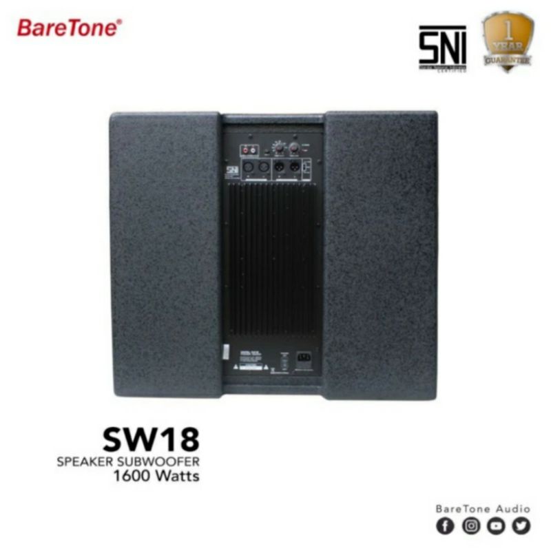 subwoofer 18 inch baretone sw18 speaker subwoofer active 18 inch