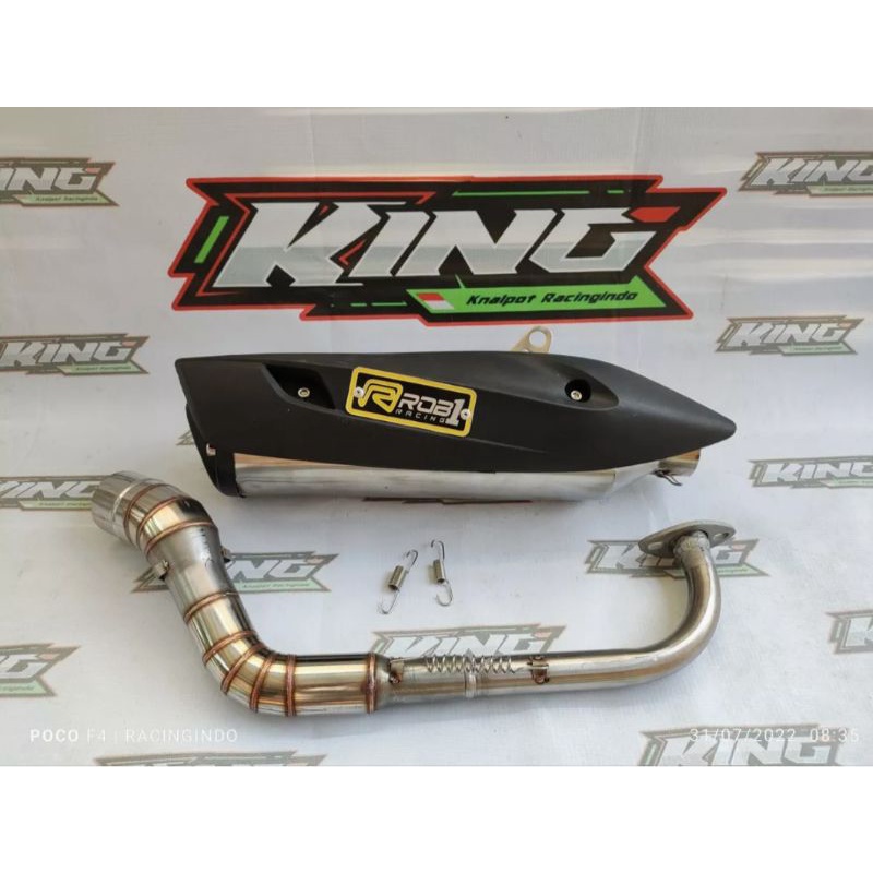knalpot racing rcb rob 1,pcx ,aerox,nmax,vario160,scoopy ,xmax