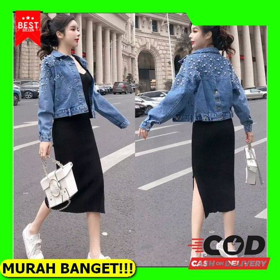 Jaket Jeans /Jaket Wanita Bisa Pria/ Jaket Repped / Jaket Tebal /Jaket Trandy /Jaket Premium /Jaket 