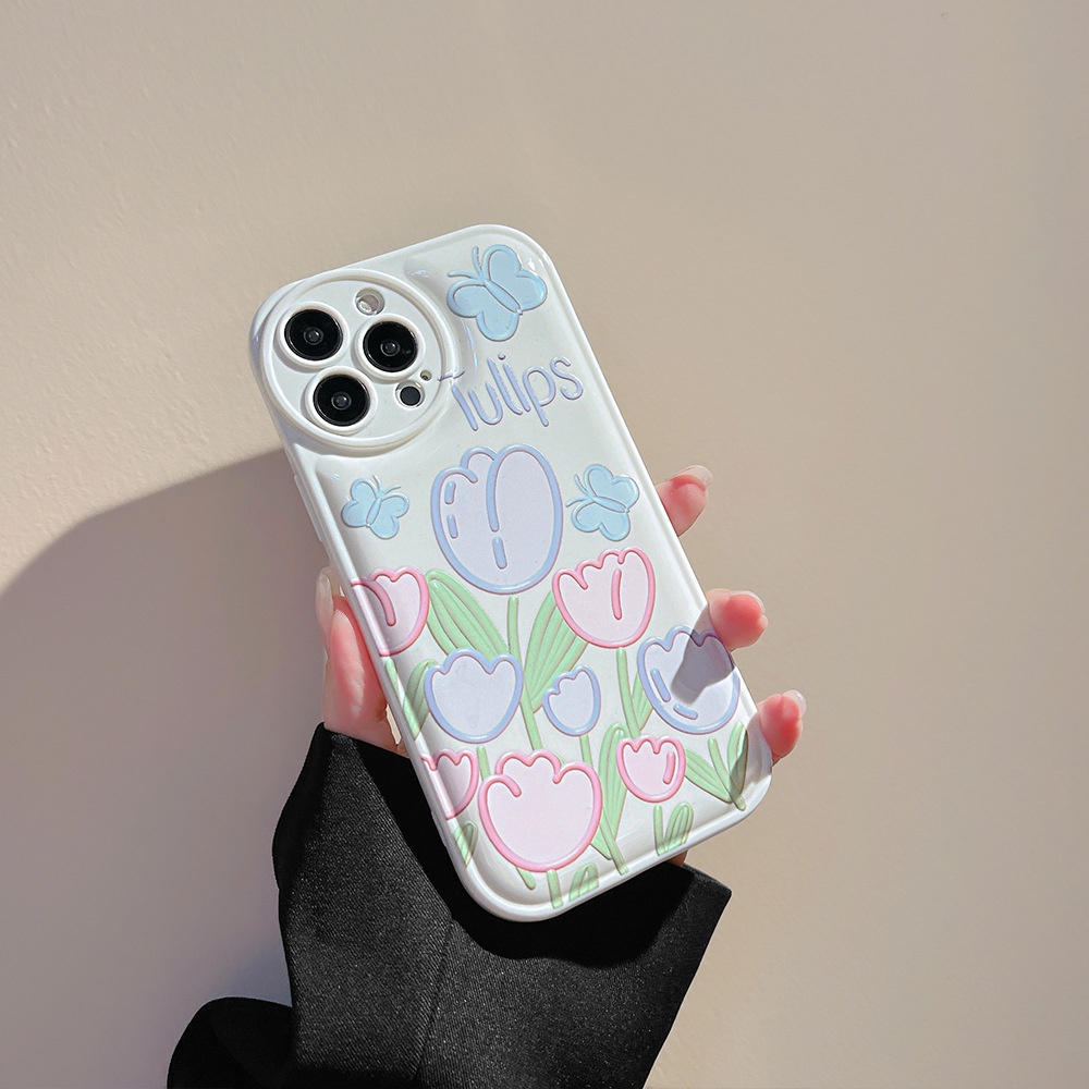 CASE FOR OPPO A16 A33 A5 A9 2020 A55 A5S A7 A12 A11K A95 A74 A96 A76 REALME 9i C11 5 PRO C21 C25 C30 C31 C33  BANTAL PILLOW TULIP