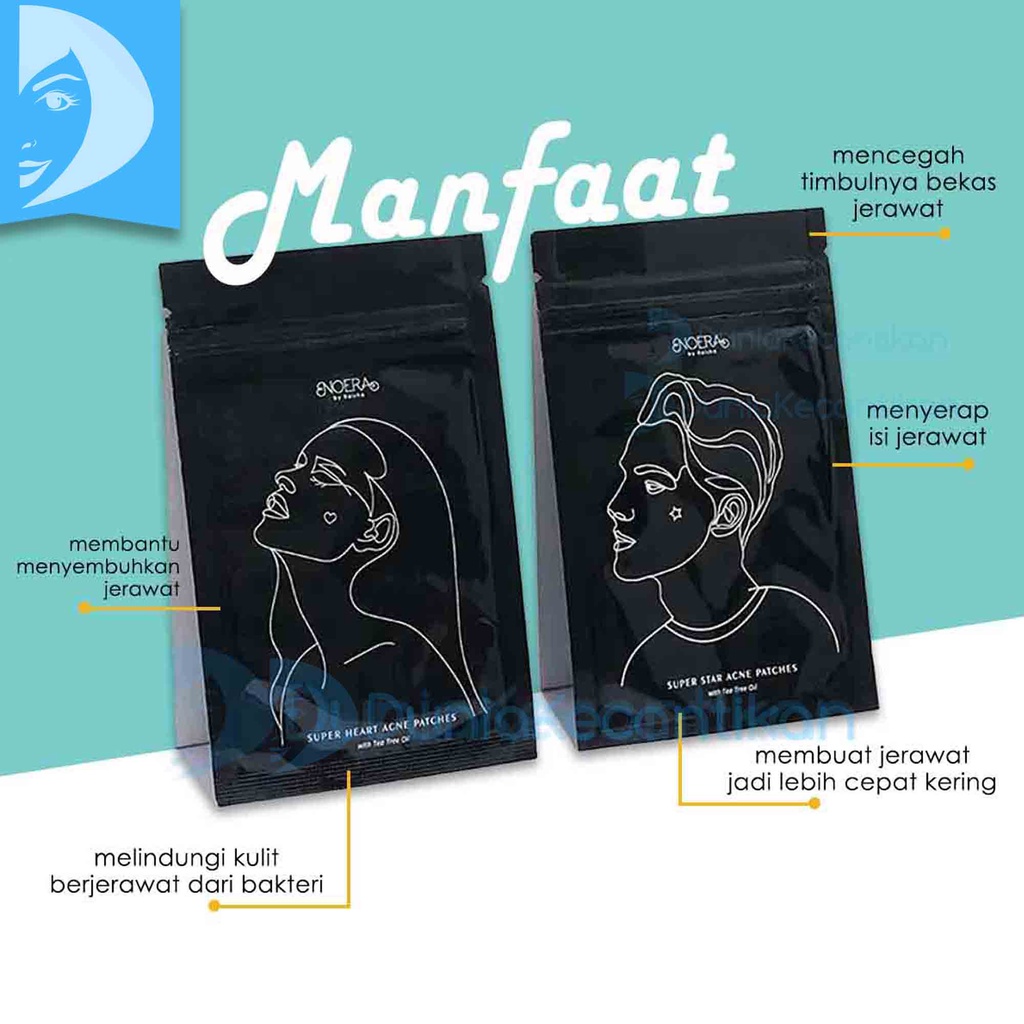Noera Acne Patches Super Star Stiker Jerawat Acne Pimple Patch Plester Jerawat Acne Patch Super Heart