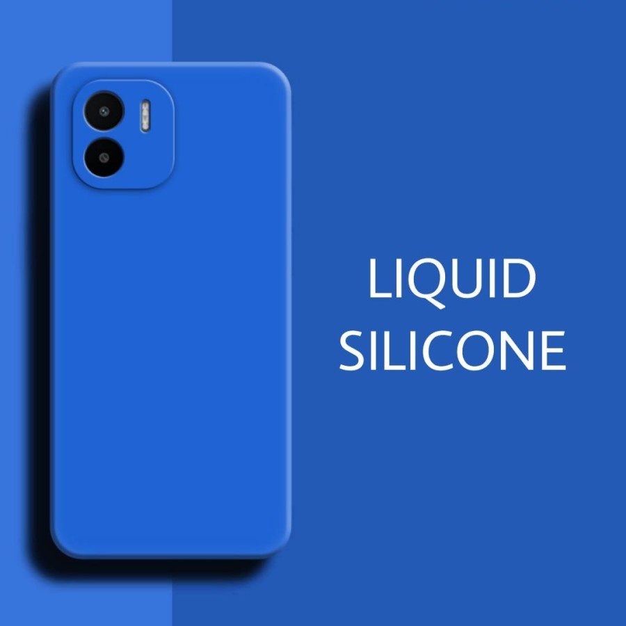 Soft Case Redmi A1 / Redmi A2 Liquid Silikon Candy Macaron Bludru