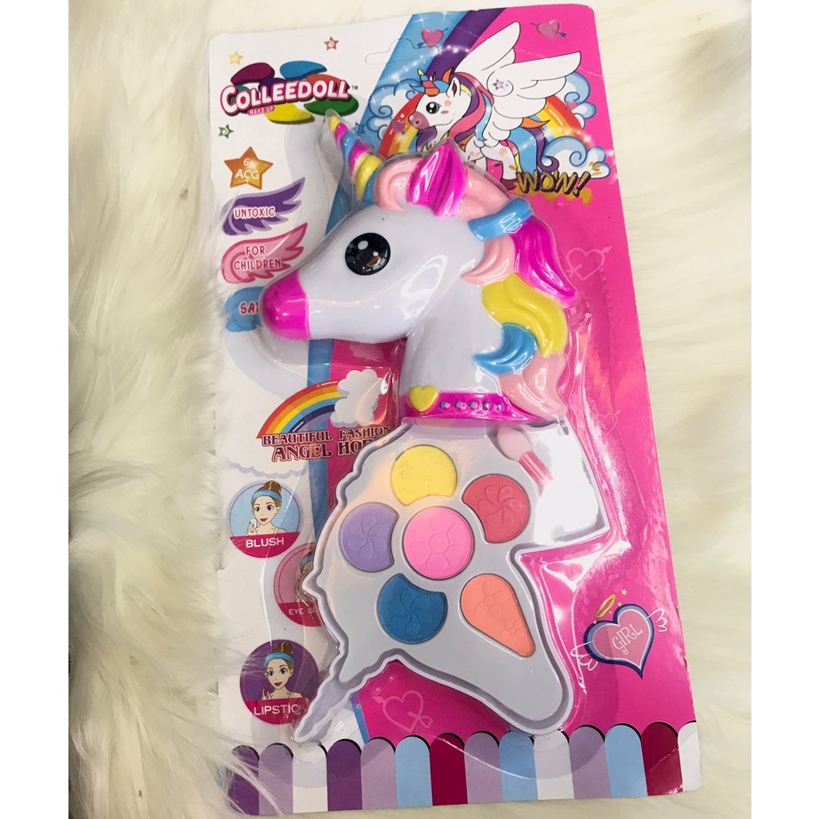 ( NEW) MAINAN ANAK PEREMPUAN MAKE UP KARAKTER KUDA PONI / MAKEUP SET UNICORN